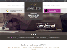 Tablet Screenshot of hegly-avocat.com